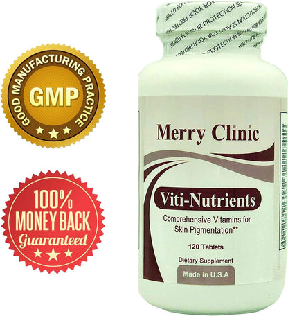 Viti-Nutrients Comprehensive Vitamin Formula for Skin Pigmentation - 120 Tablets