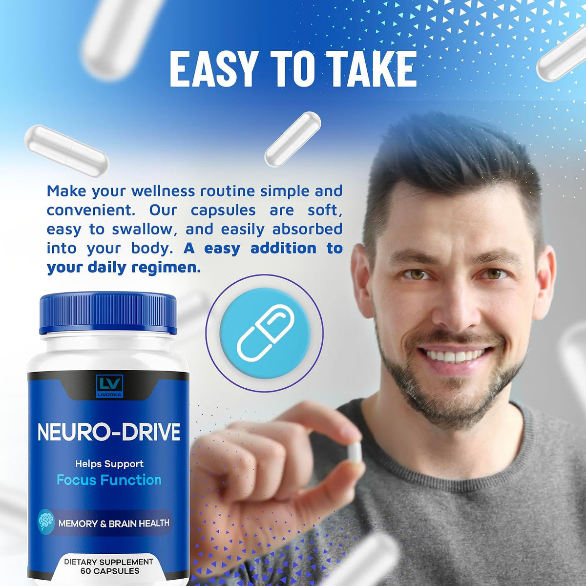 Neuro Drive Capsules - Advanced Formula, 300 Capsules (5-Month Supply) - görsel 4