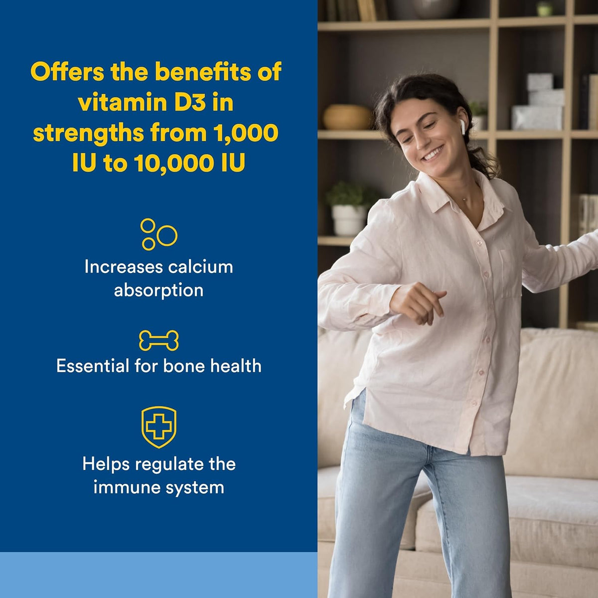 Natural Factors Vitamin D3 5000 IU, 120 Soft Gels - görsel 2