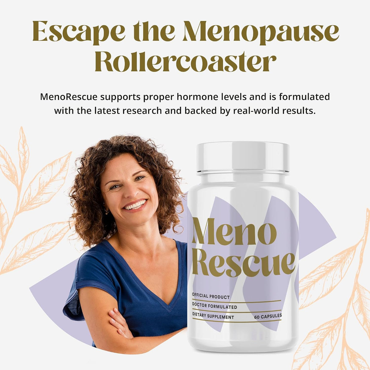 MenoRescue Menopause Supplements for Women – All Stage Menopause Relief for Hot Flushes, Hormone Support, and Complete Menopause Relief with Happy Natural Harmony Formula - görsel 3