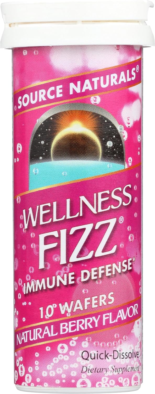 Source Naturals Wellness Fizz, Natural Berry Flavour - 10 Wafers - görsel 4