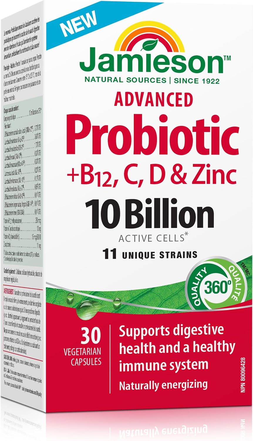 Advanced Probiotic + Vitamins B12, C, D, & Zinc - görsel 1