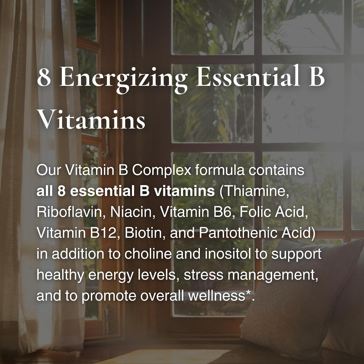 Utzy Naturals Vitamin B Complex | Contains All 8 Essential B Vitamins | with Choline and Inositol | 60 Capsules - görsel 6