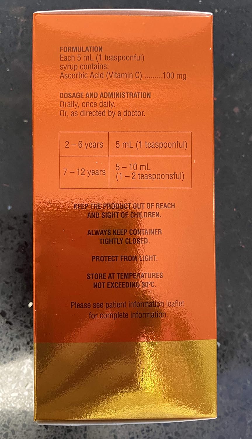 Ceelin Ascorbic Acid Syrup, 250ml - görsel 2