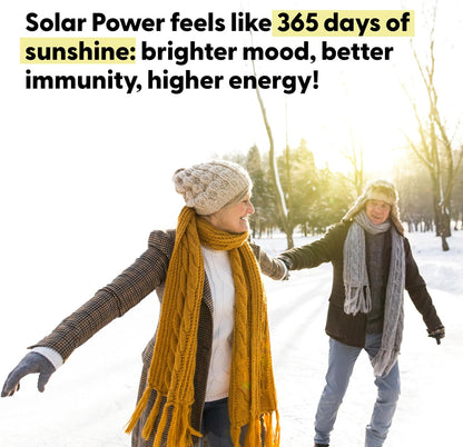 LIVELY VITAMIN CO. Solar Power Vitamin D3 5000 IU with Patented Vitamin K2 MK-7 - 60 Capsules
