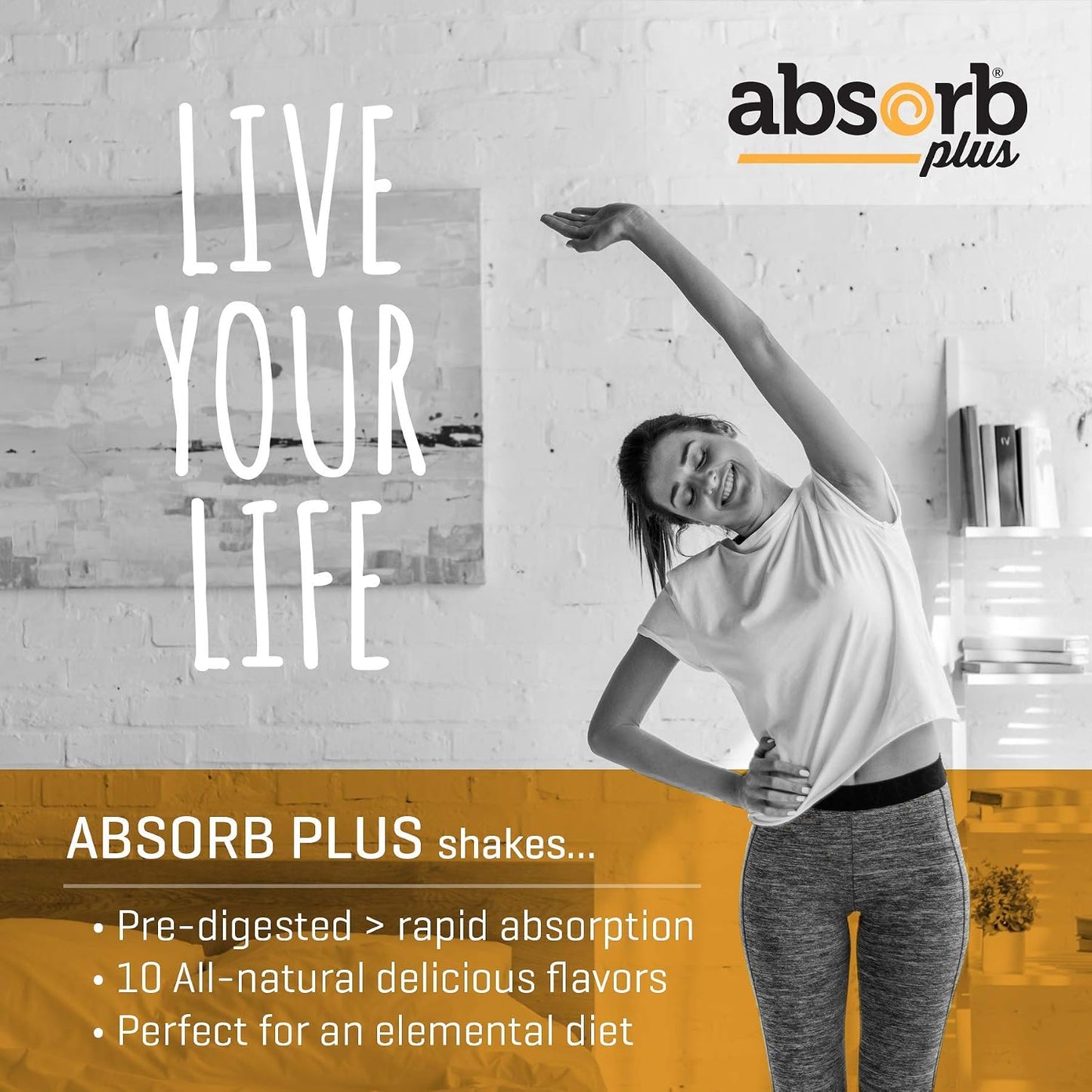 Absorb Plus Isolate Protein - Diet Supplement for Improved Gut Health, Extra Nutritional Support, Non-GMO, Gluten-Free, Lactose-Free, Casein-Free (100 g, French Vanilla) - görsel 8