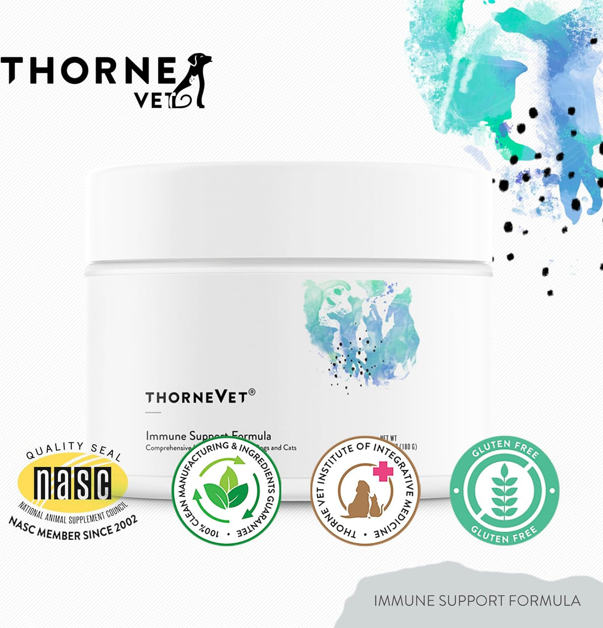 ThorneVET Immune Support Formula Powder – Immune Support for Dogs & Cats, 90 Scoops - görsel 7