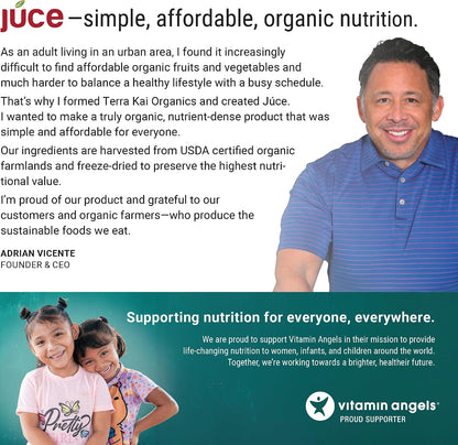 Juce Original Formula - Organic Super Fruit & Vegetables Supplement - 180 Capsules