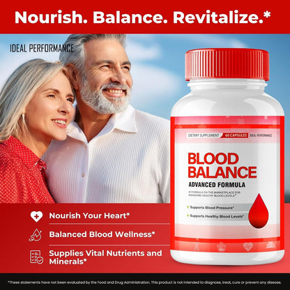 Blood Balance Blood Formula Support Supplement Capsules, Official BloodBalance Pills - Extra Strength, Premium Formula for Healthy Circulation & Stable Levels, All Natural, 2 Pack