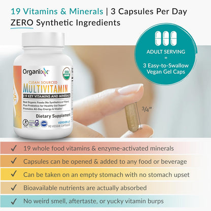 Organixx Clean Sourced Multivitamin for Men and Women