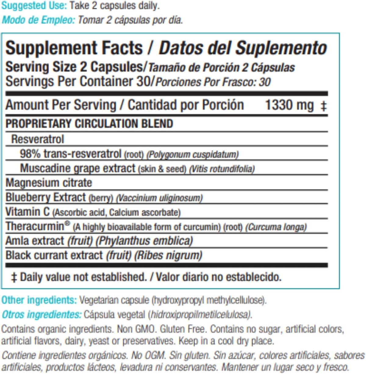 Stemflo Natural Stem Cell Support Supplement, Super-Antioxidants, Cardiovascular & Blood Pressure Support, 60 Capsules (2 Pack) - görsel 2