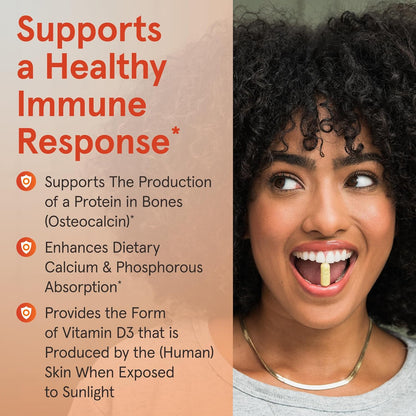 Jarrow Formulae Vitamin D3 125 mcg (5000 IU) Softgels – 100 Softgels
