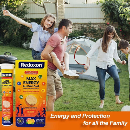 Redoxon Max Energy Effervescent Tablets, Citrus Flavour, 20 Tablets