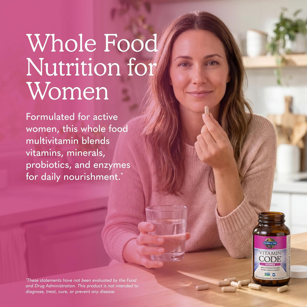 Garden of Life Vitamin Code Women's Multivitamin with Iron and Folate - görsel 2