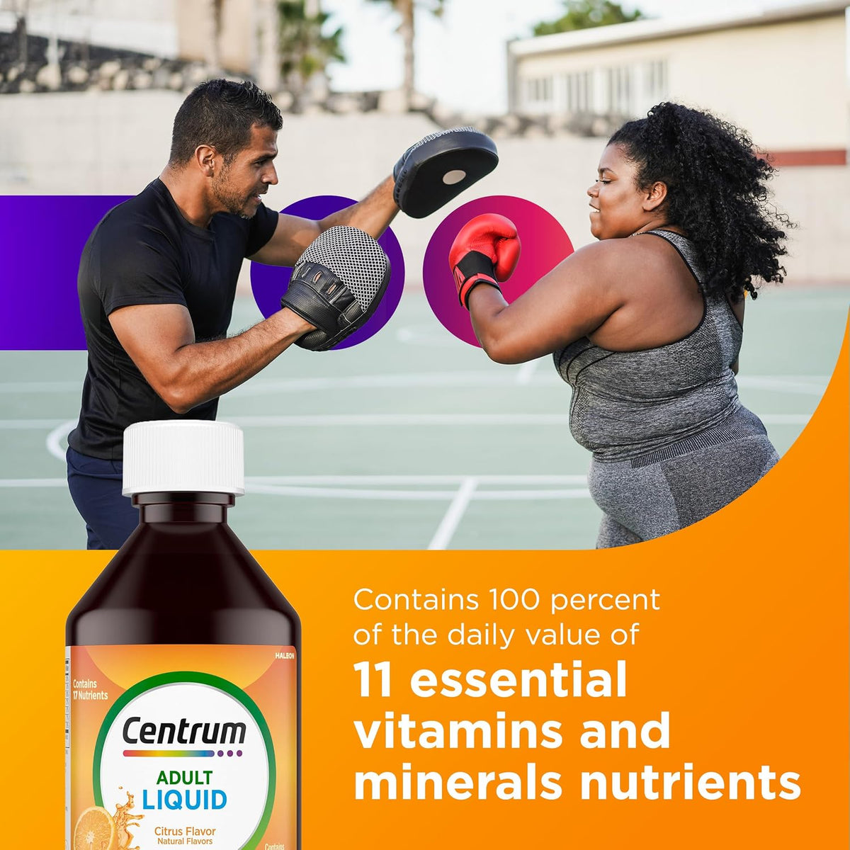 Centrum Liquid Multivitamin for Adults, Multivitamin/Multimineral Supplement with B Vitamins and Antioxidants, Citrus Flavour - 237 ml - görsel 6