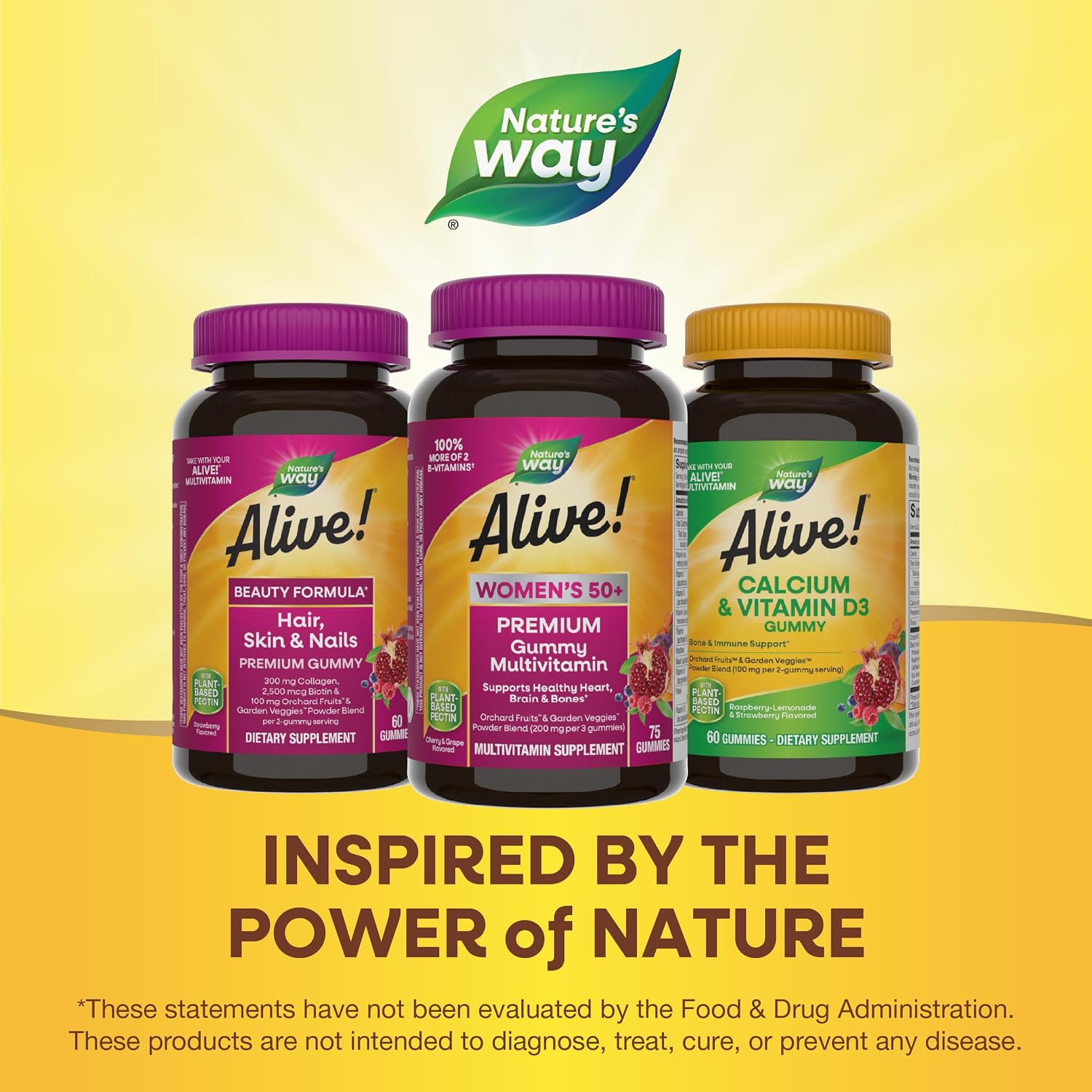 Nature's Way Alive! Women's 50+ Premium Gummy Multivitamin Supplement - görsel 7