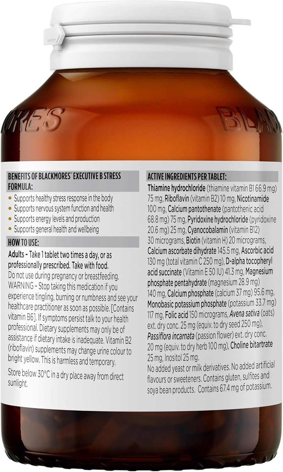 Blackmores Executive B 160 Tablets - görsel 3