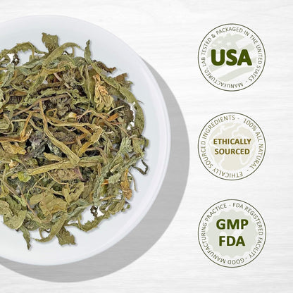 Evergreen Herbs Diente De Leon Dandelion Leaf Herb 4oz (113g) - Dandelion, Lion’s Tooth, diente de Leon - Resealable Stand Up Pouch to Ensure Freshness!