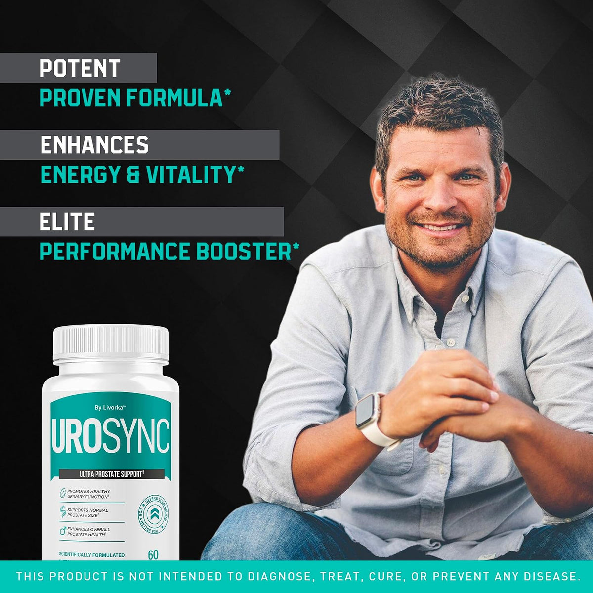 (5 Pack) UroSync Capsules - Official UroSync for Men Pills Food Supplement Support All Natural Ingredients, UroSyncPro Premium Advanced Formula, UroSynic for Daily Wellness, 300 Capsules for 5 Months - görsel 3