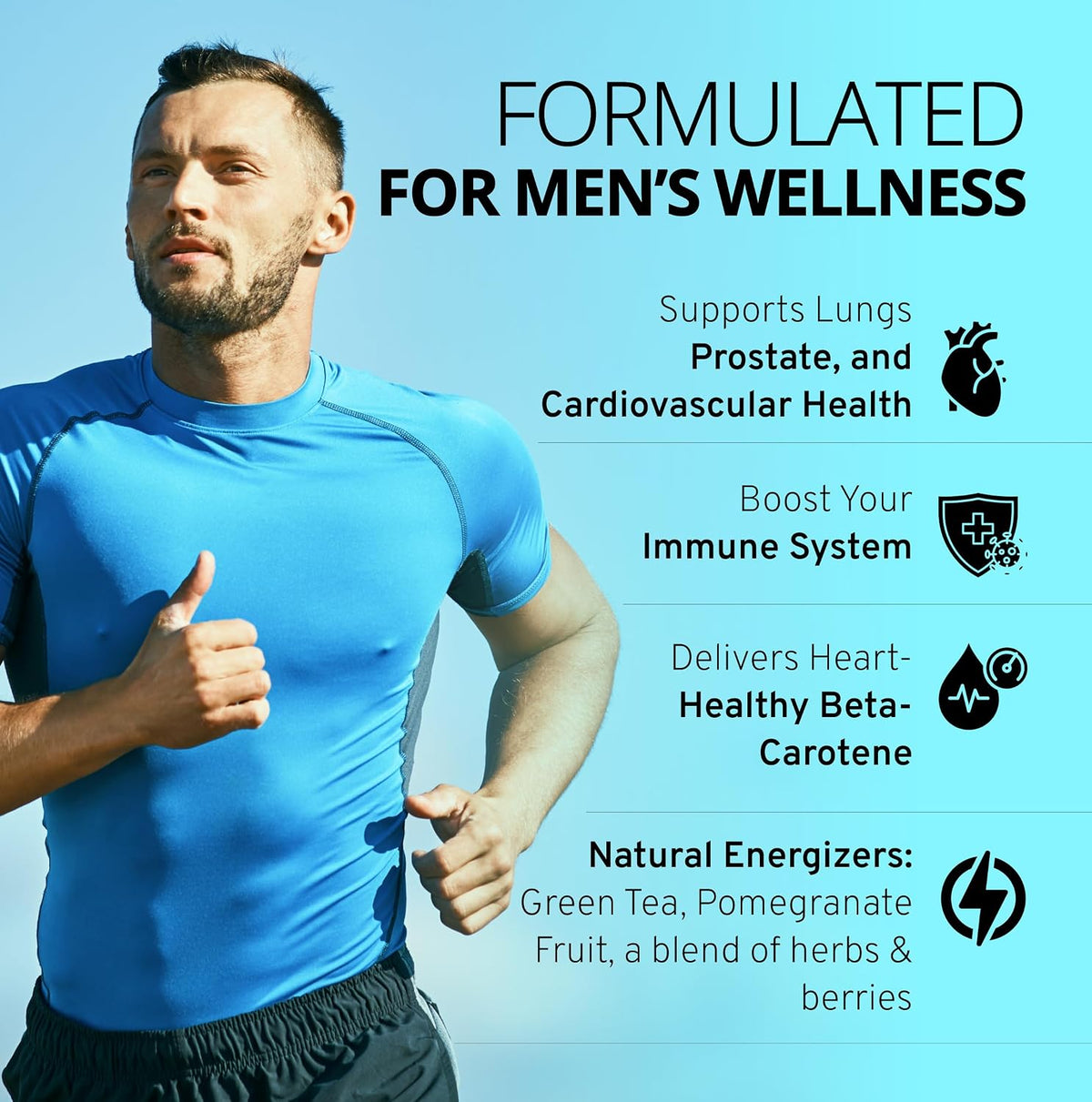 Stellar Labs Men's Low FODMAP Vegan Daily Multivitamin – No Iron, Gentle on Sensitive Stomachs - görsel 7