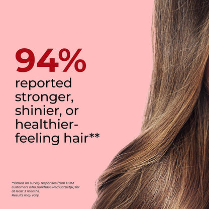 HUM Red Carpet Skin & Hair Vitamins for Women with Omega 3 Fatty Acids, Vitamin E, and Black Currant Seed Oil
