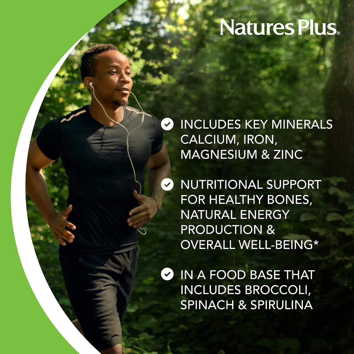 NaturesPlus Ultra-Mins - Multi Mineral Complex with Calcium, Iron, Magnesium & Zinc - Vegan, Gluten Free - görsel 4