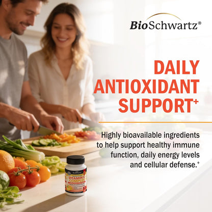 BioSchwartz Vitamin C Complex - 1000mg Capsules with Rose Hips, Zinc & Citrus Bioflavonoids, 120 Capsules