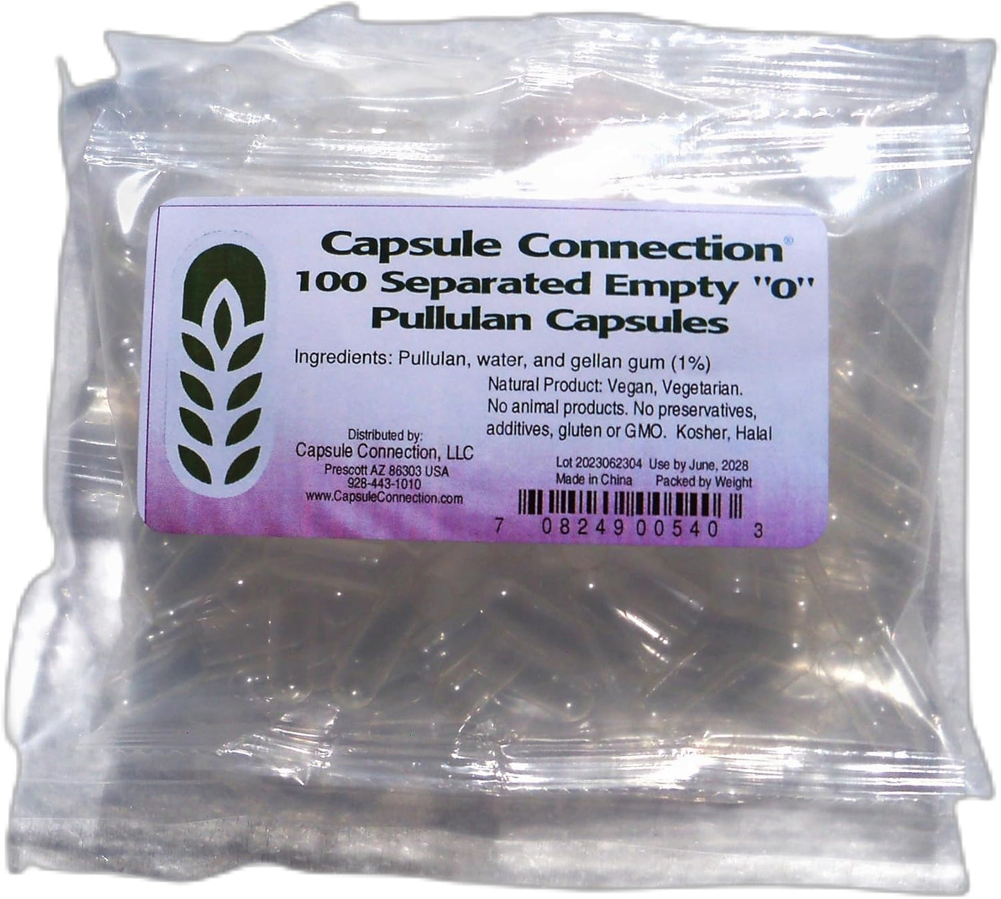 Capsule Connection Separated Empty Pullulan Capsules, Size 0, Vegan and Vegetarian (5000) - görsel 2