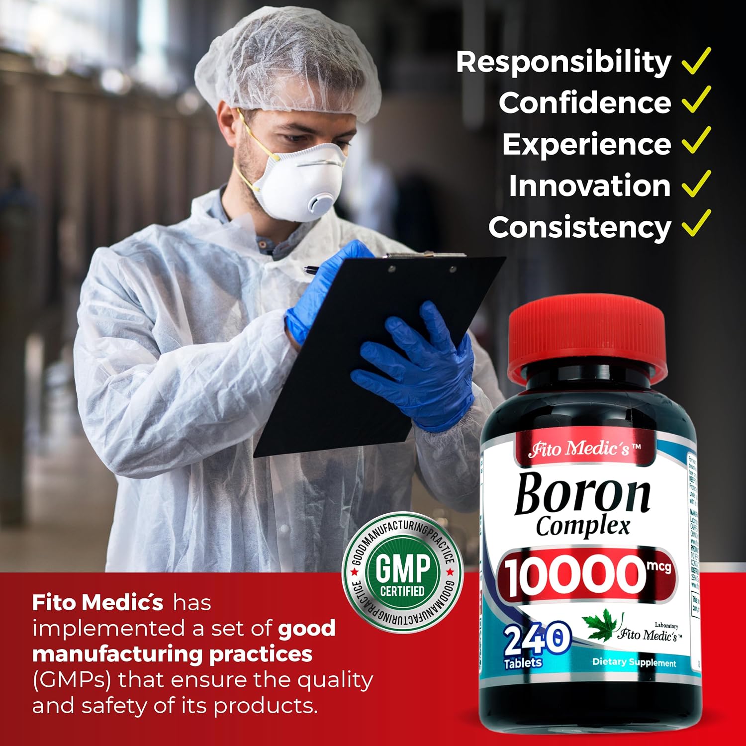 Lab Boron 10 mg Supplement – 240 Servings - görsel 5