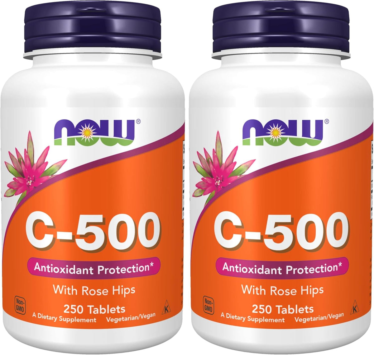 NOW Foods Vitamin C-500 with Rose Hips | 250 Tablets | Food Supplement - görsel 9