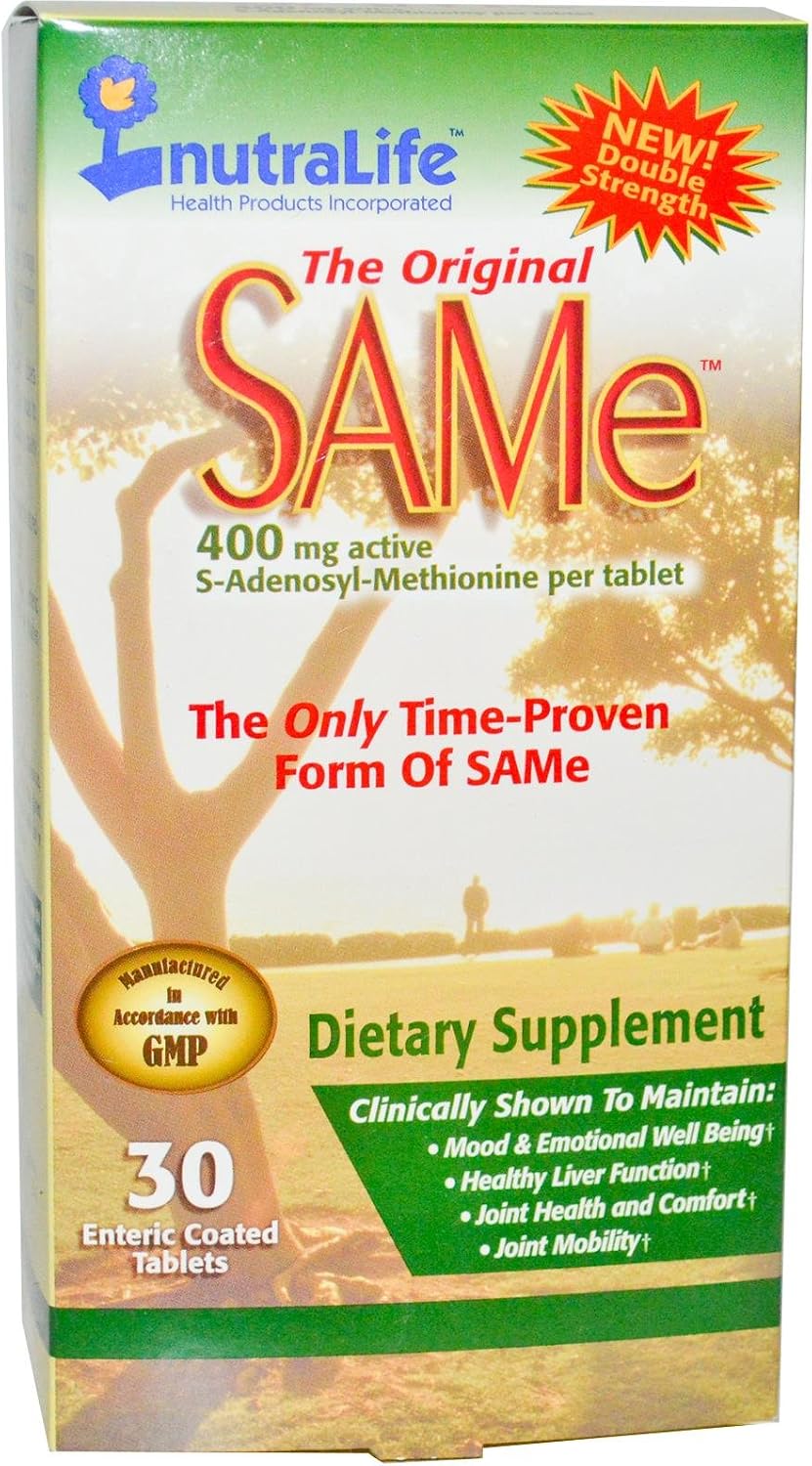 Nutralife The Original SAM-e 400 mg, 30 Enteric-Coated Tablets - görsel 1