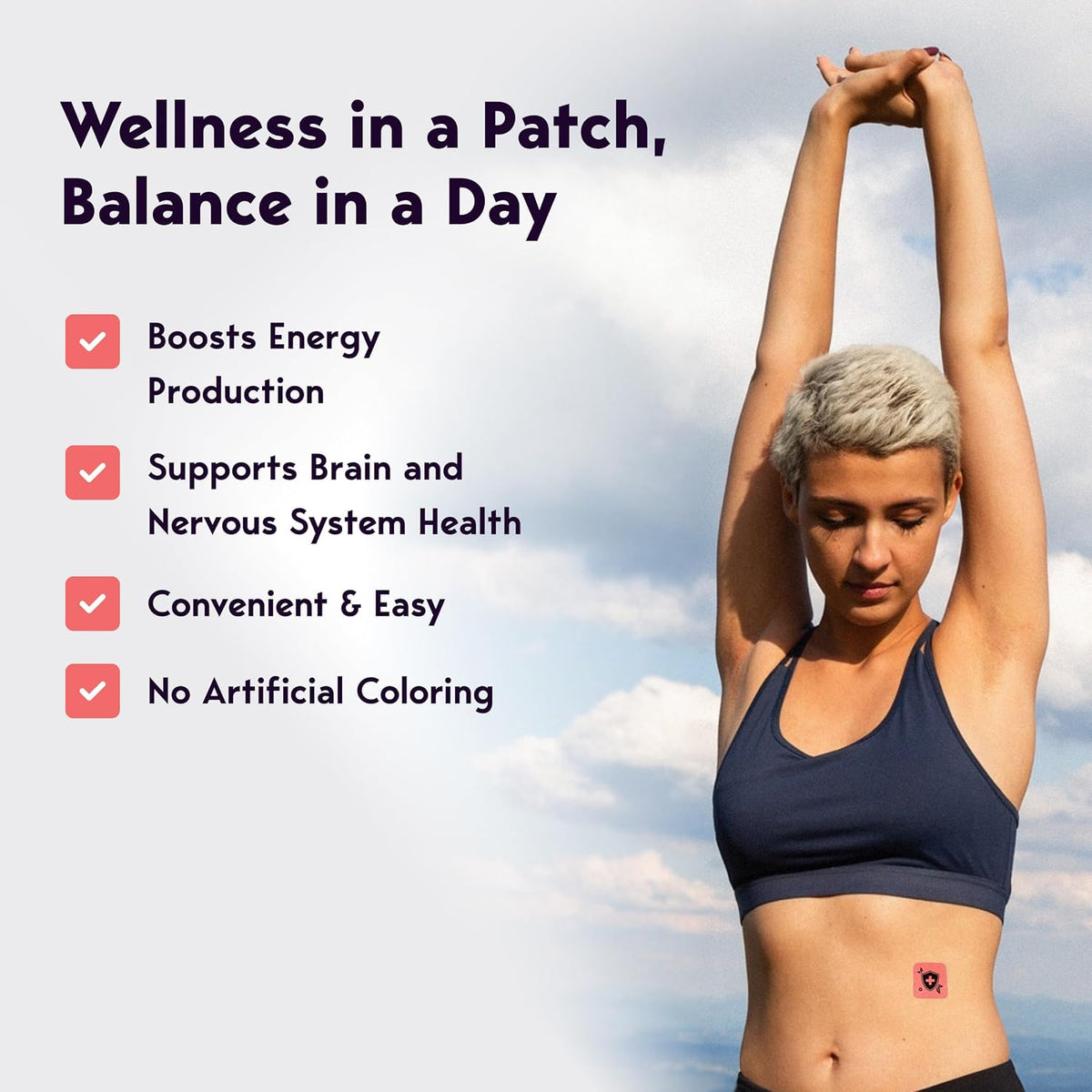 Klova Wellness Patches for Immune Support & Daily Wellbeing – 24-Hour Calm Patch with Zinc, Bee Propolis & Pterostilbene - görsel 3