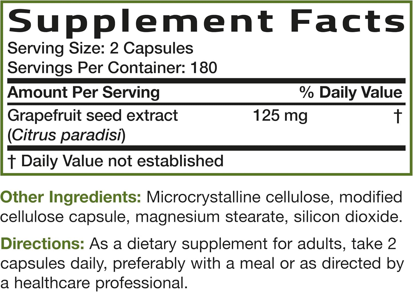 Bronson Grapefruit Seed Extract – Immune & Gastrointestinal Support, Non-GMO, 360 Vegetarian Capsules - görsel 6