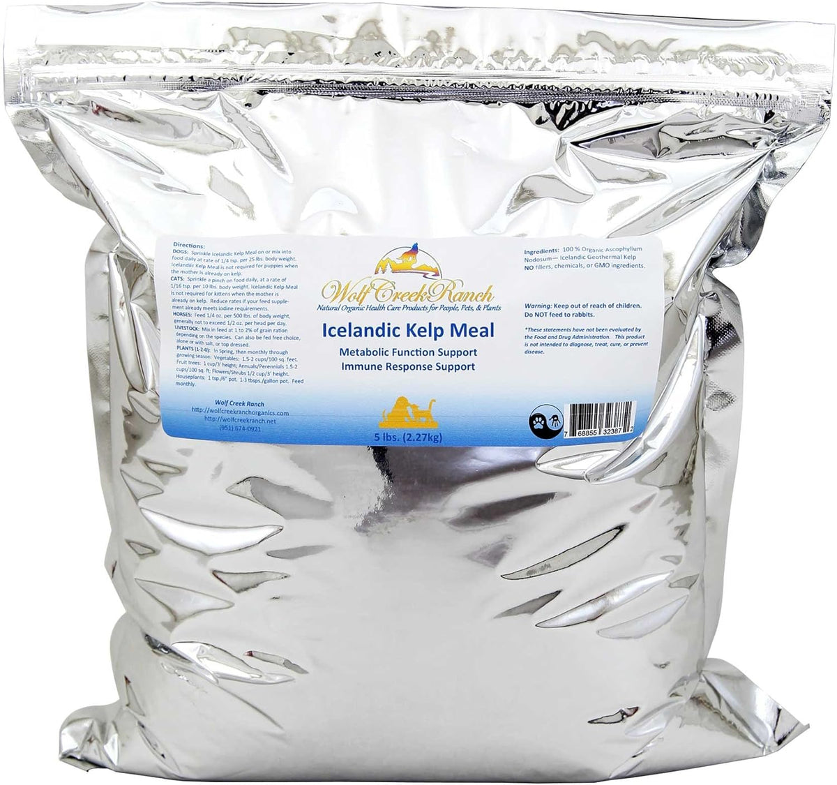 Wolf Creek Ranch Icelandic Kelp Meal - 2.27 kg - görsel 1