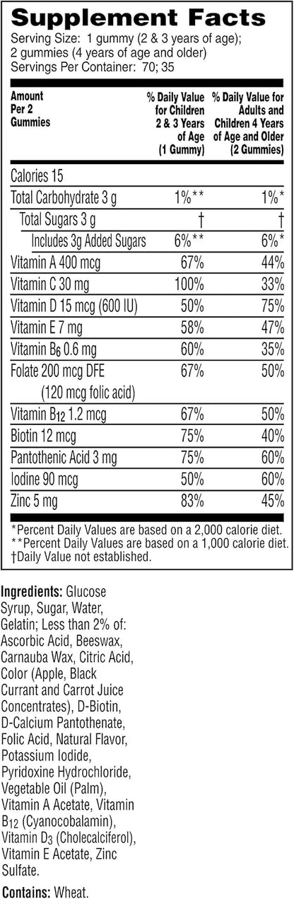 Flintstones Complete Gummy Multivitamin, 70-Count (Pack of 2)