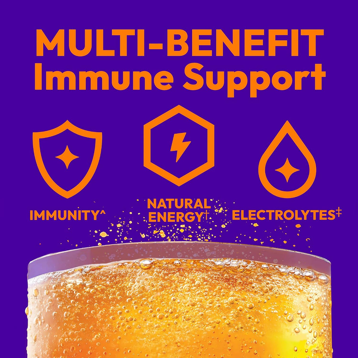Emergen-C Citrus & Ginger Fizzy Drink Mix with Turmeric and Ginger, Immune Support, 18 Sachets - görsel 2