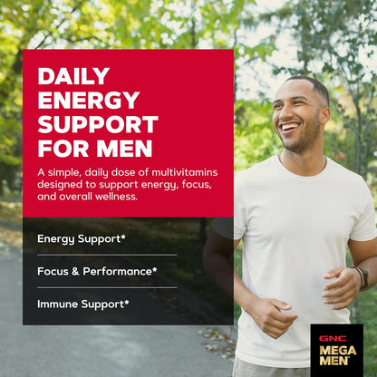 GNC Mega Men Energy & Metabolism Multivitamin for Men – 180 Tablets