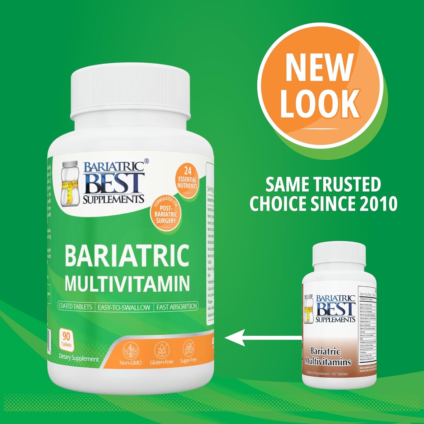 Bariatric Multivitamin with Iron for Post-Gastric Bypass and Sleeve Surgery – 90 Tablets with 24 Essential Nutrients, Formulated by Bariatric Surgeons - görsel 2