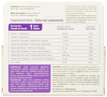 Bedoyecta Children's Chewable Multivitamin, 50 Tablets