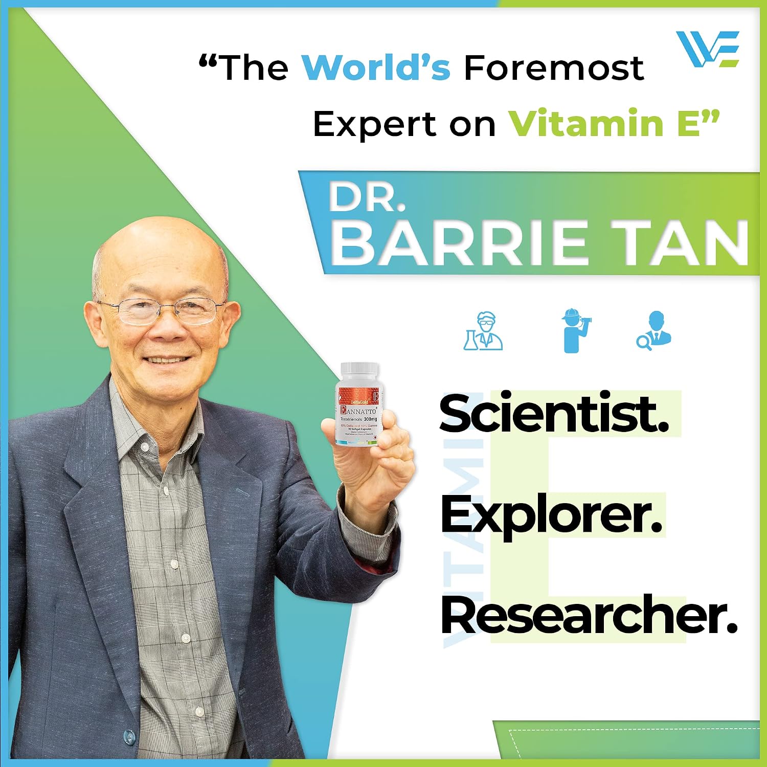WELLNESS EXTRACT Eannatto Tocotrienols Vitamin E Supplement – Tocopherol Free, Non-GMO, Gluten-free, Antioxidant (300mg, 30 Softgels) - görsel 3