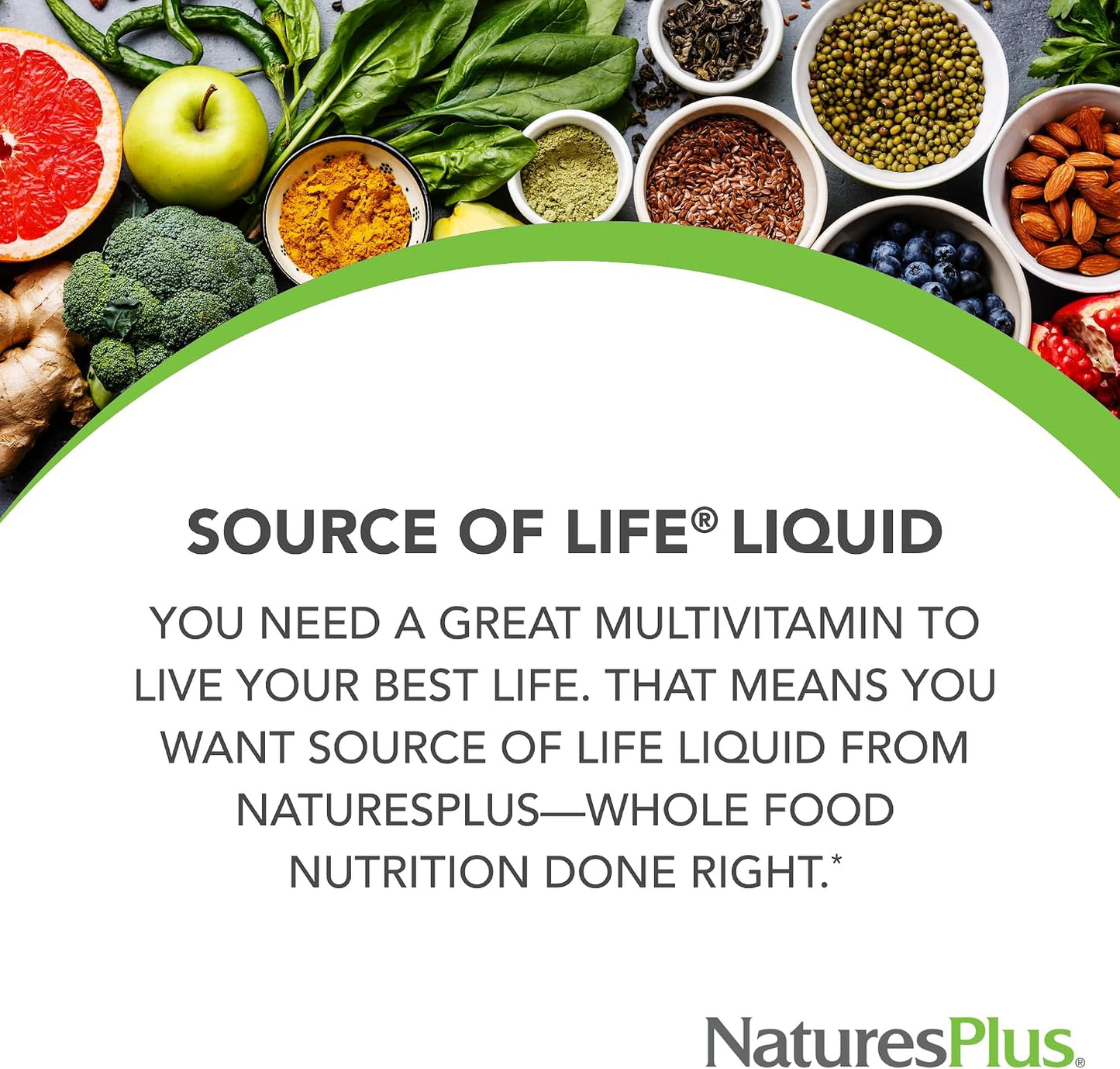 NaturesPlus Source of Life Liquid, Tropical Fruit - 2 x 900 ml (60 Servings) - Multivitamin & Mineral Food Supplement - Gluten-free, Vegetarian - görsel 3