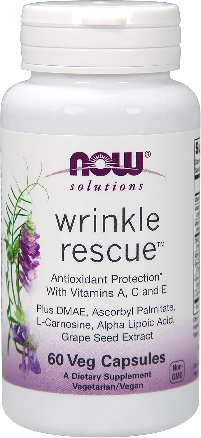 NOW Foods Wrinkle Rescue Capsules, 60 Capsules - görsel 1