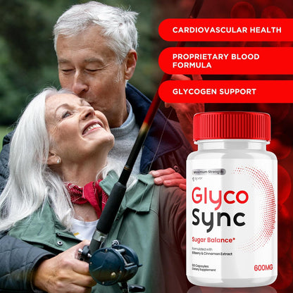 Glyco Sync Capsules (120 Capsules, 2-Pack) | Official GlycoSync Balance Food Supplement with Natural Ingredients for Joint Health and Wellbeing