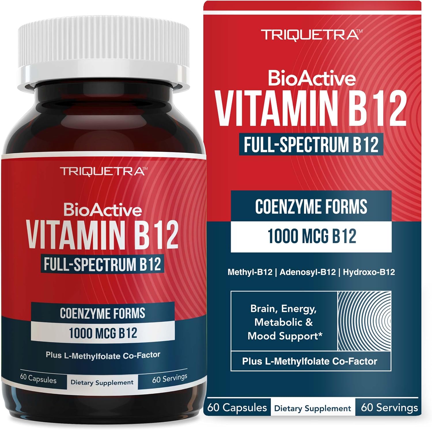 BioActive Vitamin B12 1000 mcg – Triple Form Sublingual with Methylfolate (Cherry, 180 Servings) - görsel 8