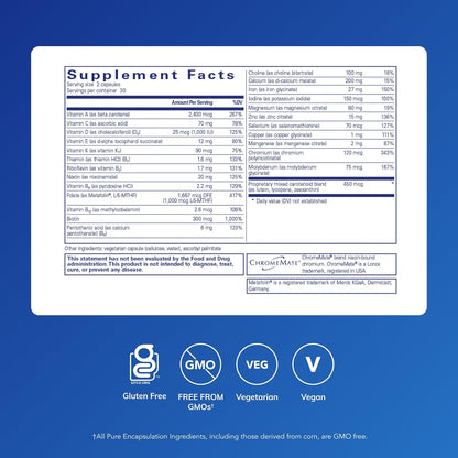 Pure Encapsulations Women’s Nutrients – Multivitamin & Mineral Complex for Women