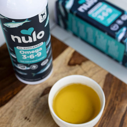 Nulo Omega 3-6-9 Fish Oil for Dogs and Puppies, Supports Skin & Coat Health, Joint Health, Heart Health, 473 ml