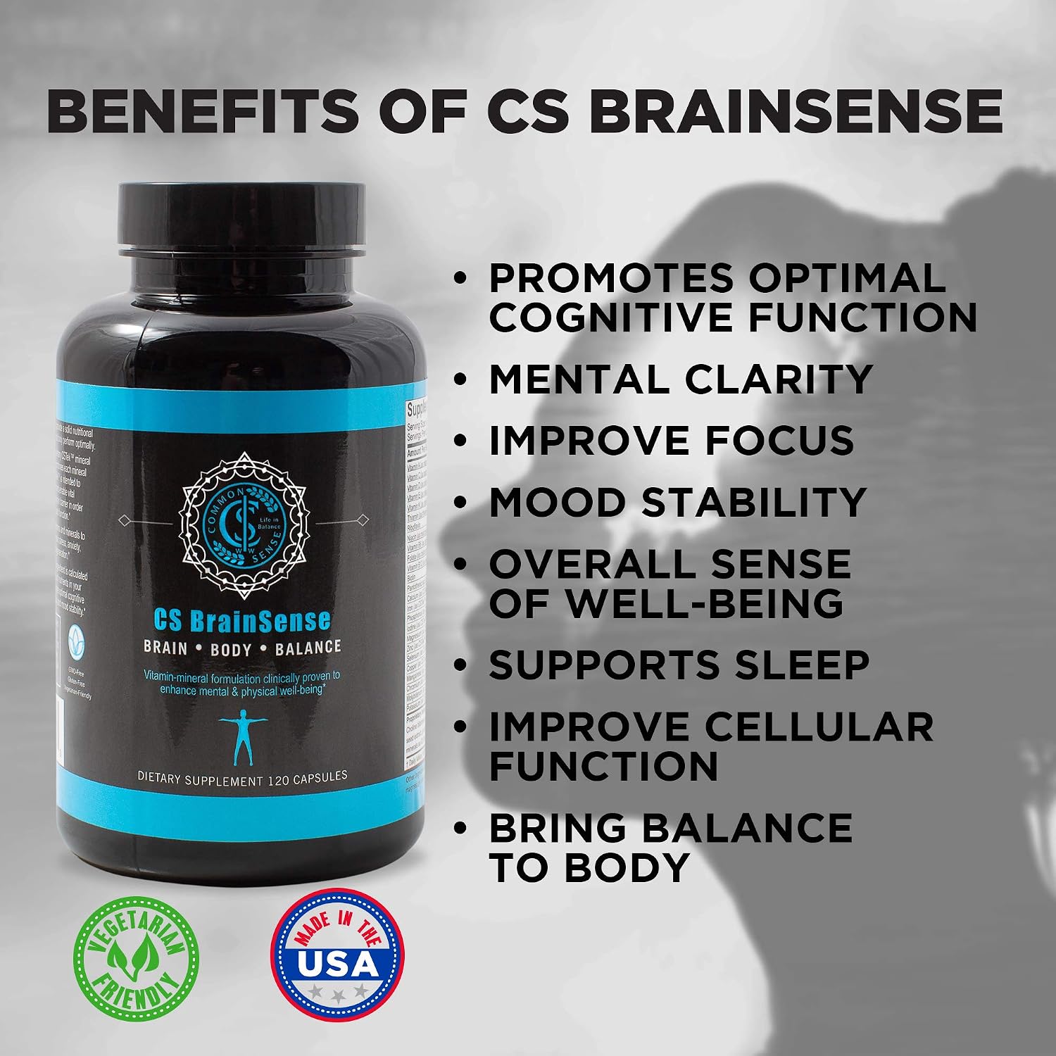 BrainSense Mood Stabiliser & Brain Supplement - görsel 3