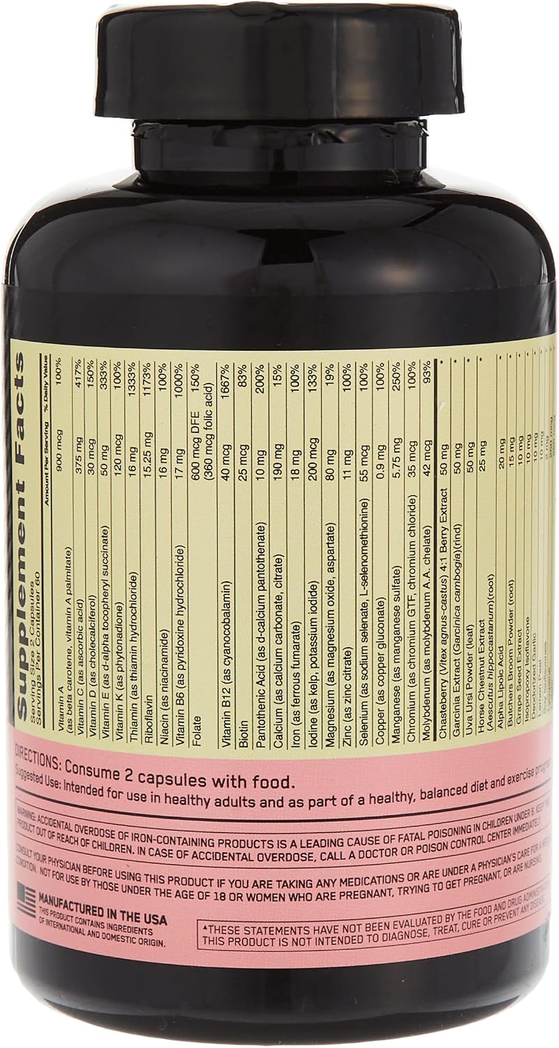 Optimum Nutrition Opti-Women, Women's Multivitamin, 120 Capsules - görsel 3