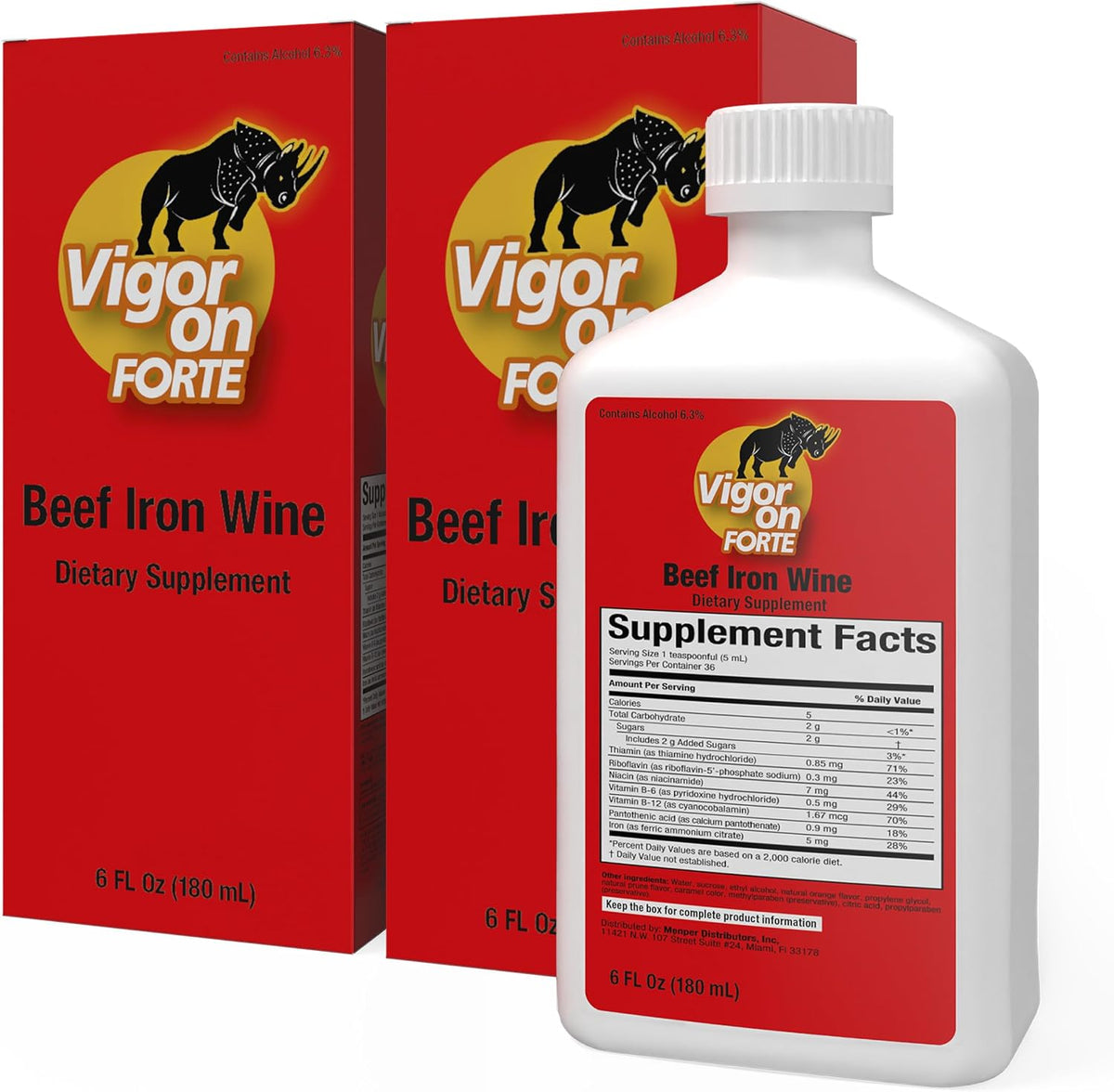 VIGORON FORTE Appetite Booster – Iron Supplement with Vitamin B Complex, B12 & Multivitamin Energy Support – 180 ml - görsel 9