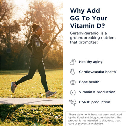 Designs for Health Vitamin D Supreme - Vitamin D3 5000 IU with K2 MK-4 & GG, 180 Capsules